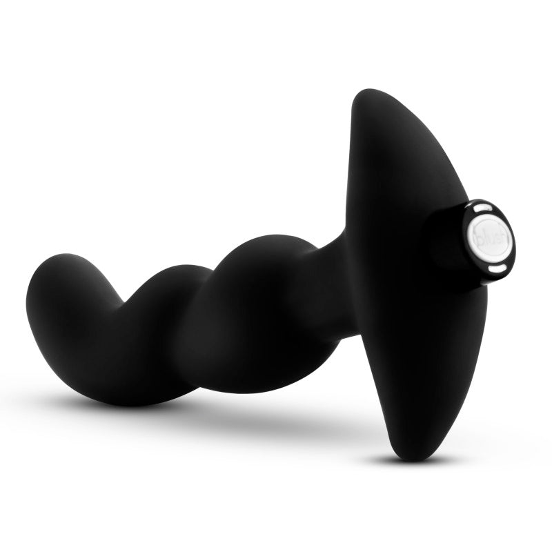 Anal Adventures Platinum Vibrating Prostate Massager 03 - USB Rechargeable 15.2 cm Prostate Massager on soft background.