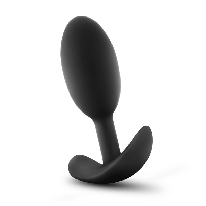 Anal Adventures Platinum Vibra Slim Plug -  10.1 cm Butt Plug with Internal Ball on a clean background.