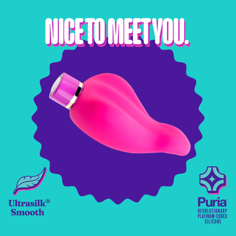 Aria Epic AF - Fuschia USB Rechargeable Stimulator, vibrant pink design featuring a smooth texture and modern aesthetics.