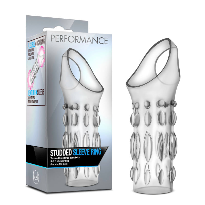 Performance Studded Sleeve Ring -  -  Penis Sleeve packaging with studded design for enhanced stimulation.