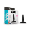 Anal Adventures Basic Anal Plug - Small - 10.8 cm Butt Plug in packaging with tapered design for easy insertion.