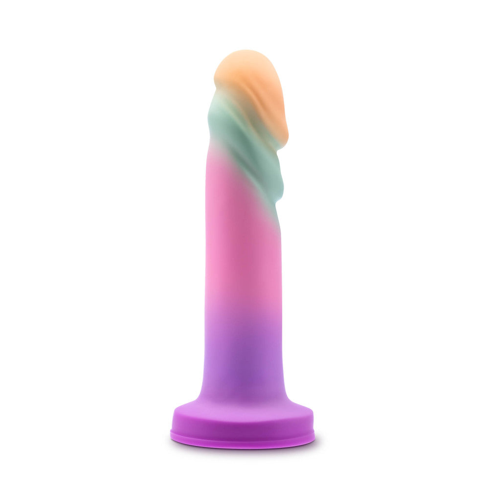 Avant - Sunrise Gaze - Sherbet 19 cm Dildo, pastel artisanal dildo with textured ridges for intimate pleasure.