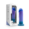 Avant - Midnight Rendezvous - Ocean 19 cm Dildo in stylish packaging, showcasing its blue and purple artisanal design.