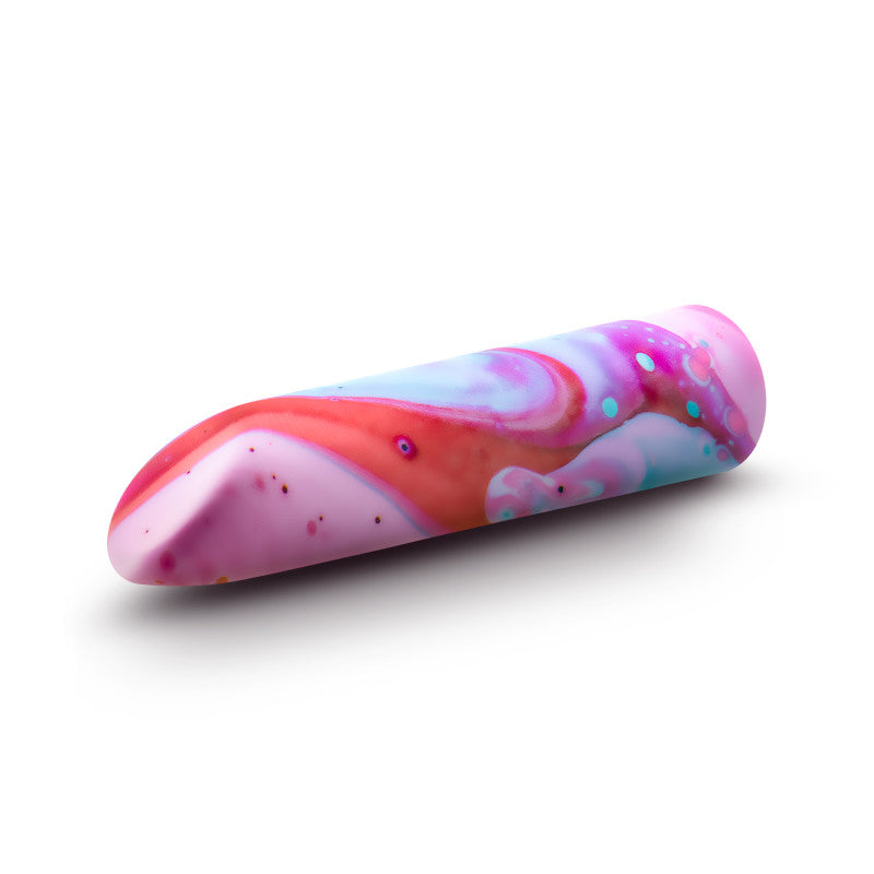 Limited Addiction Fascinate - Power Vibe - Peach 10.2 cm USB Rechargeable Bullet in colorful design