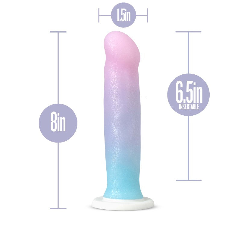 Avant - D17 - Lucky - Rainbow 20.3 cm Dong, measuring 8in long and 1.5in wide, beautifully designed for pleasure.