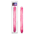B Yours - 18'' Double Dildo -  45.7 cm (18'') Double Dong in vibrant pink packaging, perfect for shared pleasure.