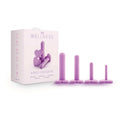Wellness - Dilator Kit -  Vaginal Dilators - Set of 4 Sizes displayed with packaging and colorful dilators.