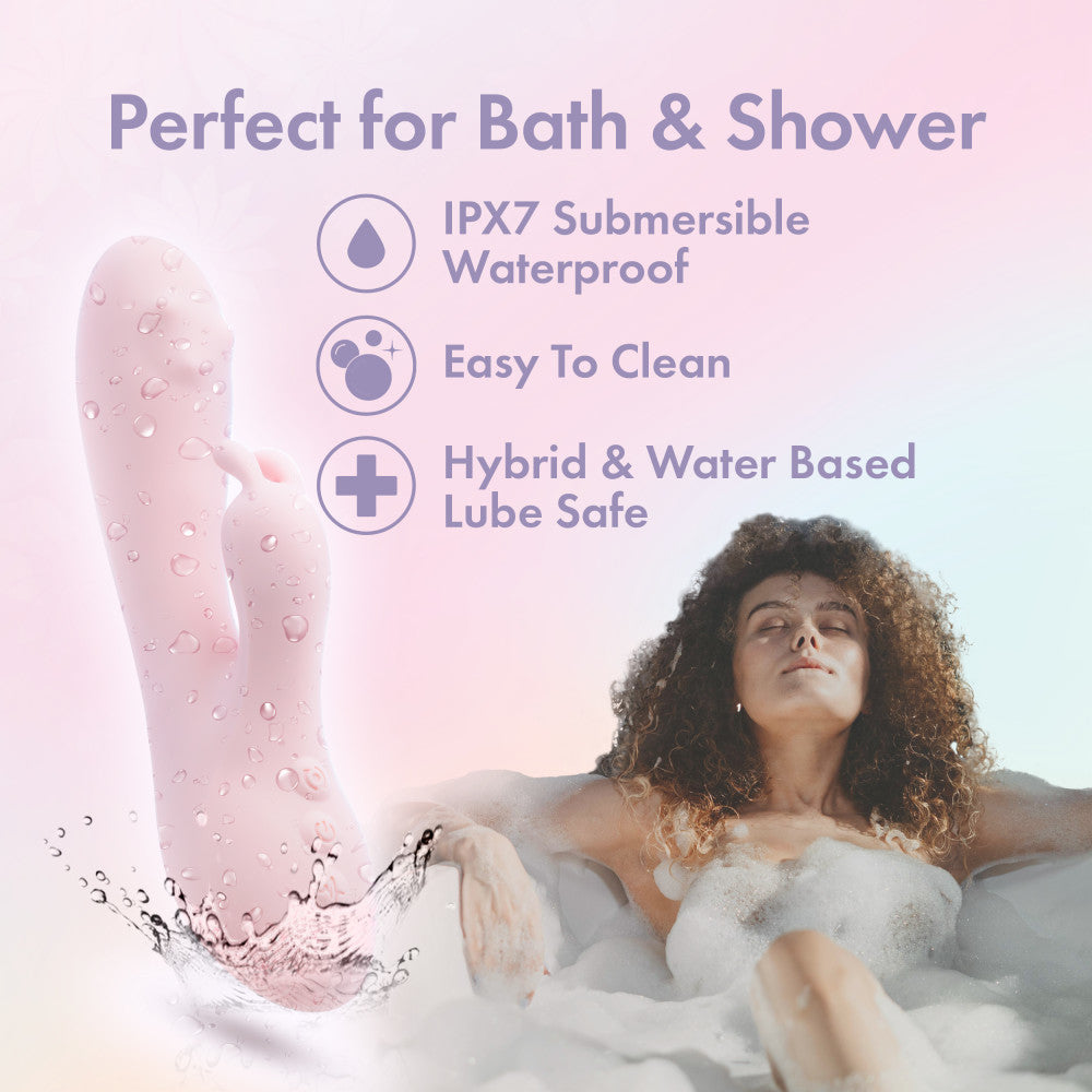 Play With Me Fairy Flutter - USB rechargeable rabbit vibrator, waterproof, easy to clean, great for bath and shower.
