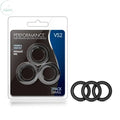 Affordable quality Performance VS2 Pure Premium Silicone Cockrings -  Small Cock Rings - Set of 3  from Blush Novelties by Discreet Intimate Essentials with Discreet Delivery 