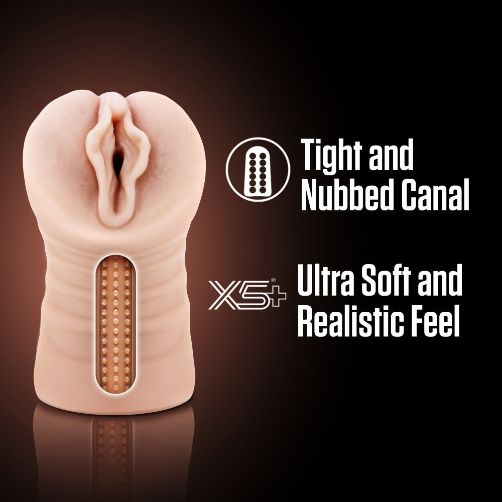 EnLust - Destini -  Vibrating Vagina Stroker featuring tight nubbed canal and ultra soft X5® Plus material.