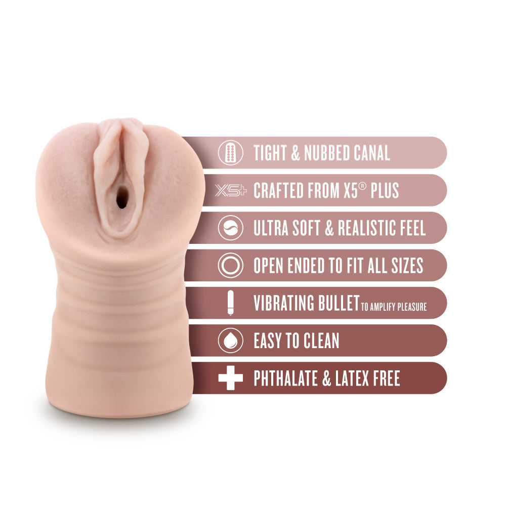 EnLust - Ayumi -  Vibrating Vagina Stroker with tight, nubbed canal and vibrating bullet for enhanced pleasure.
