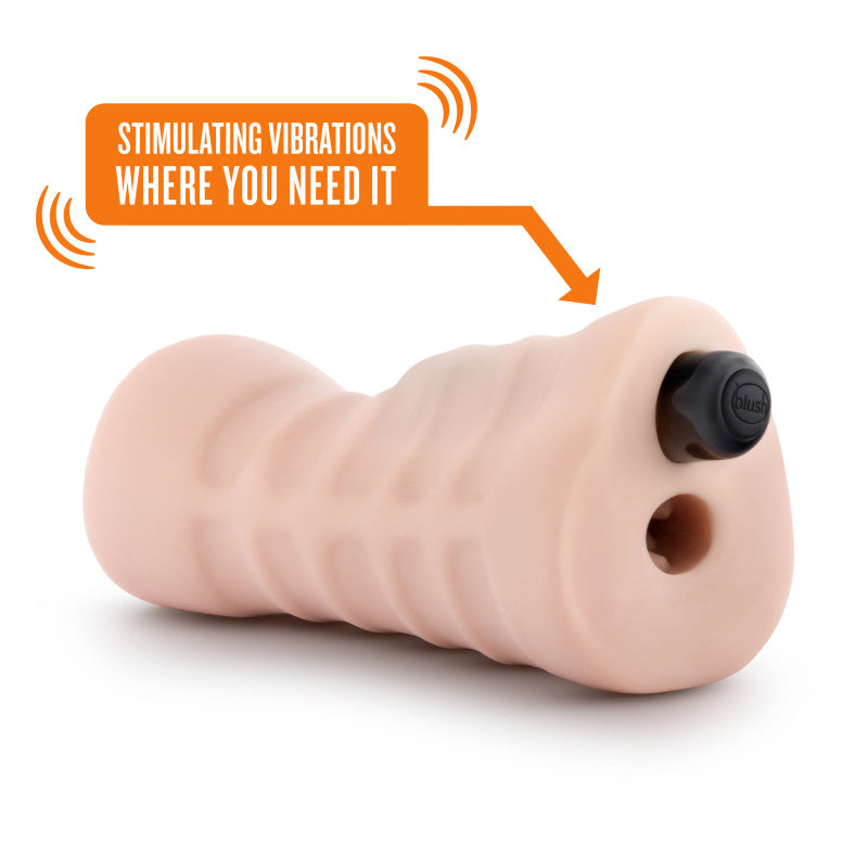 M for Men - Rain -  Vibrating Vagina Stroker with stimulating vibrations for enhanced pleasure.