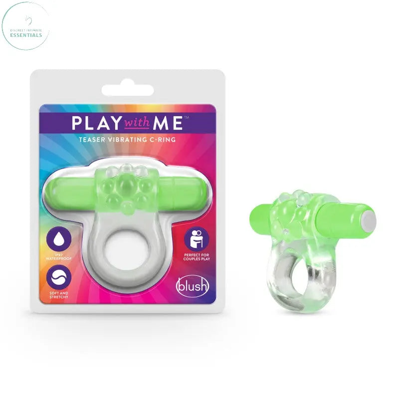 Affordable quality Play With Me Teaser Vibrating C-Ring - G -  from Blush Novelties by Discreet Intimate Essentials with Discreet Delivery 