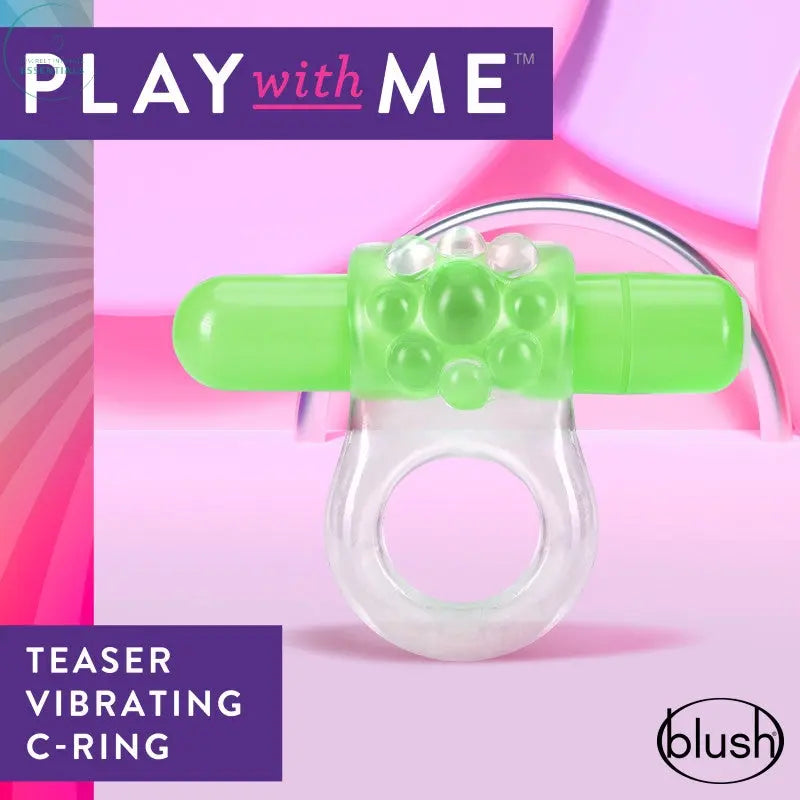 Affordable quality Play With Me Teaser Vibrating C-Ring - G -  from Blush Novelties by Discreet Intimate Essentials with Discreet Delivery 