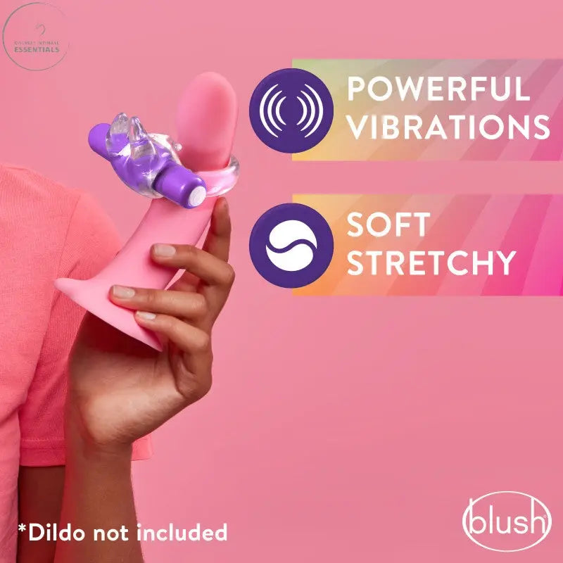 Affordable quality Play With Me Bull Vibrating C-Ring - Clear/ Vibrating Cock Ring  from Blush Novelties by Discreet Intimate Essentials with Discreet Delivery 