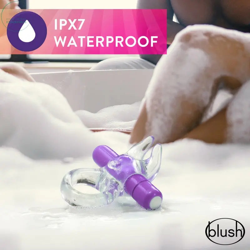 Affordable quality Play With Me Bull Vibrating C-Ring - Clear/ Vibrating Cock Ring  from Blush Novelties by Discreet Intimate Essentials with Discreet Delivery 