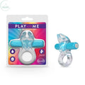 Affordable quality Play With Me Bull Vibrating C-Ring - Clear/ Vibrating Cock Ring  from Blush Novelties by Discreet Intimate Essentials with Discreet Delivery 