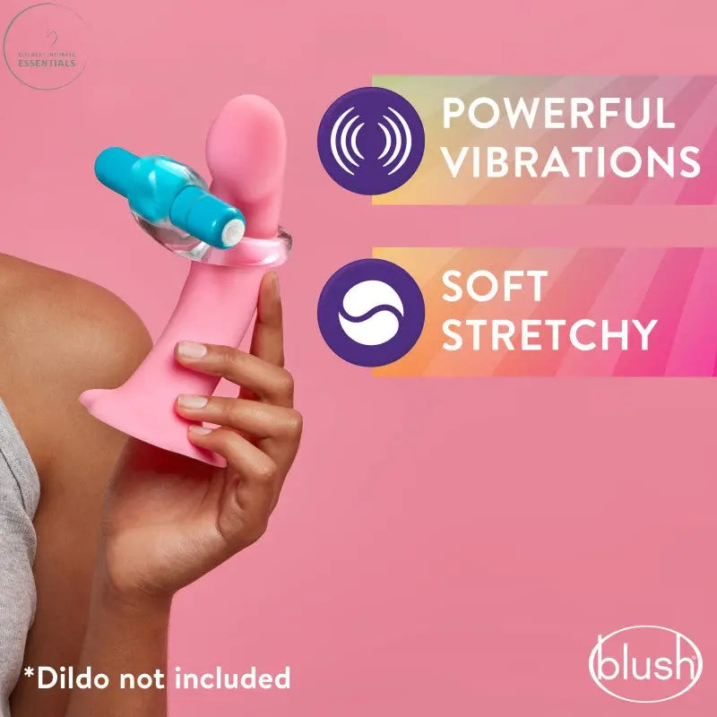 Affordable quality Play With Me Delight Vibrating C-Ring - Clear/ Vibrating Cock Ring  from Blush Novelties by Discreet Intimate Essentials with Discreet Delivery 