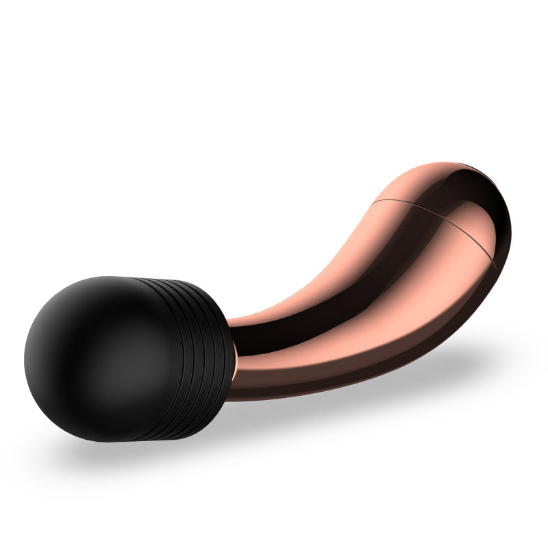 Lush Callie - USB Rechargeable Mini Massager Wand in sleek design with rose gold and black accents.