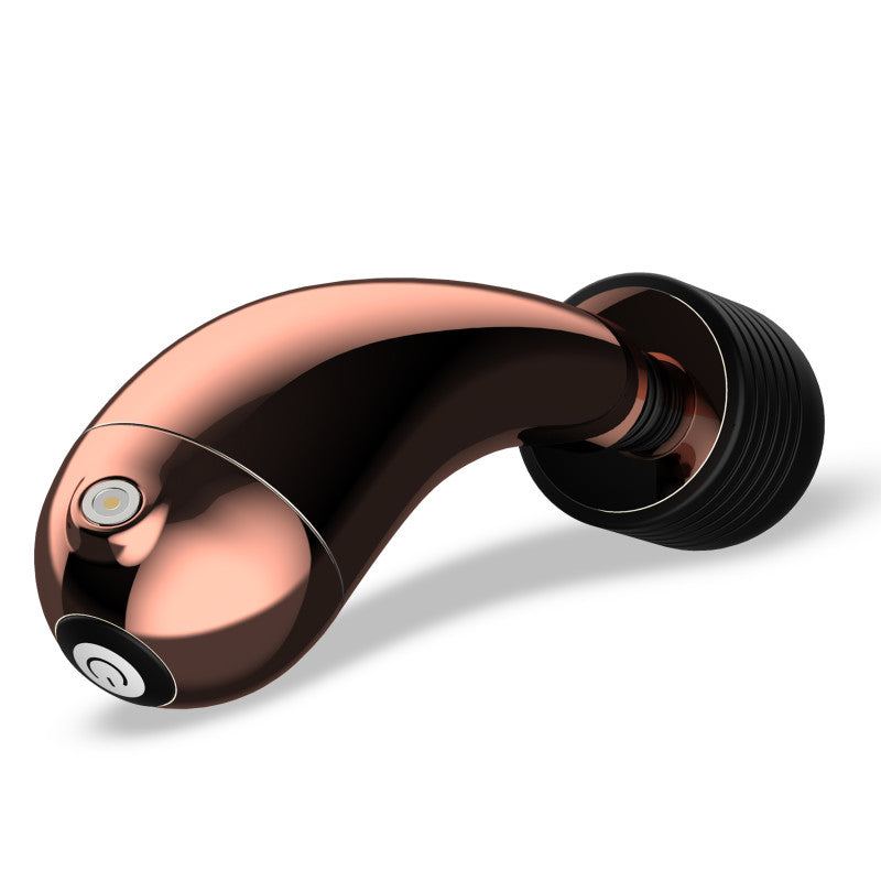 Lush Callie - USB Rechargeable Mini Massager Wand showcasing sleek design and rose gold accents for intimate essentials.