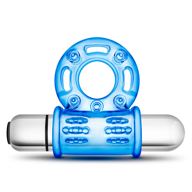 Stay Hard 10-Function Vibrating Bull Ring -  Vibrating Cock Ring for enhanced pleasure and intimacy.