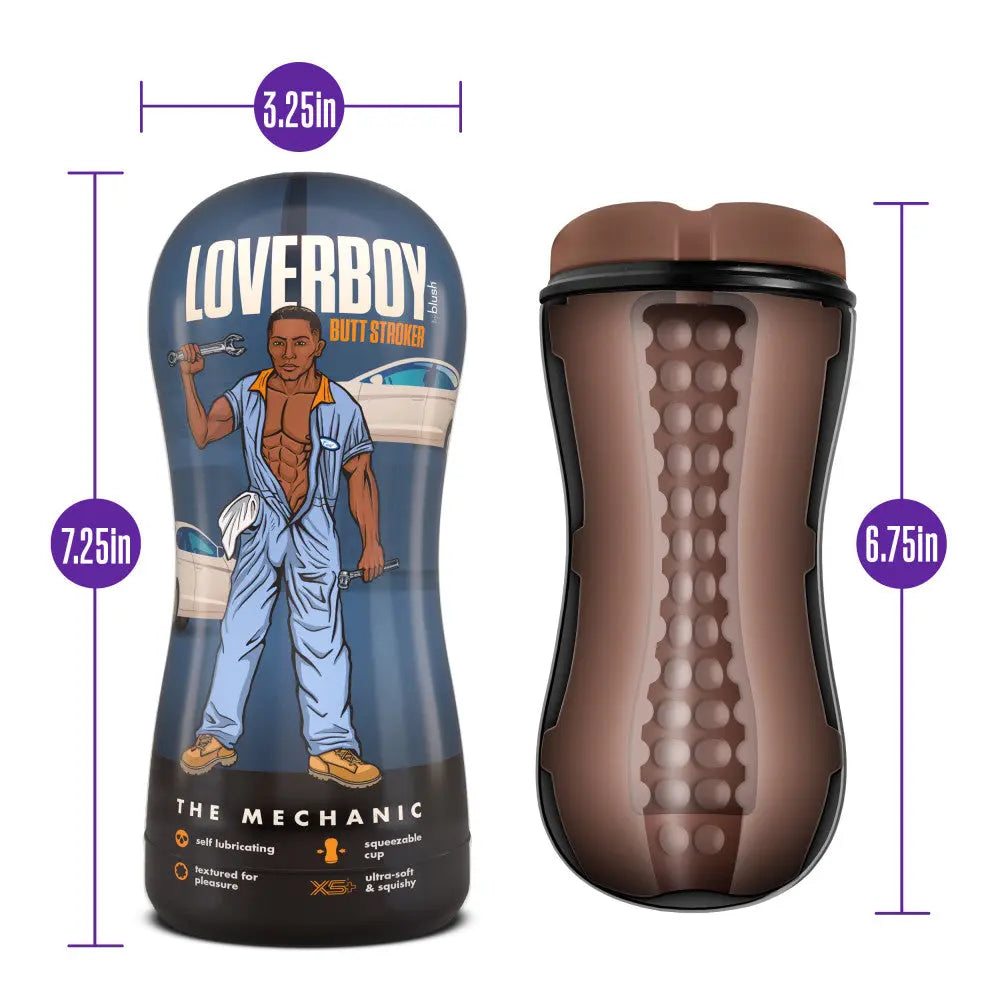 Loverboy The Mechanic -  Male Ass Stroker Blush Novelties Discreet Intimate Essentials.