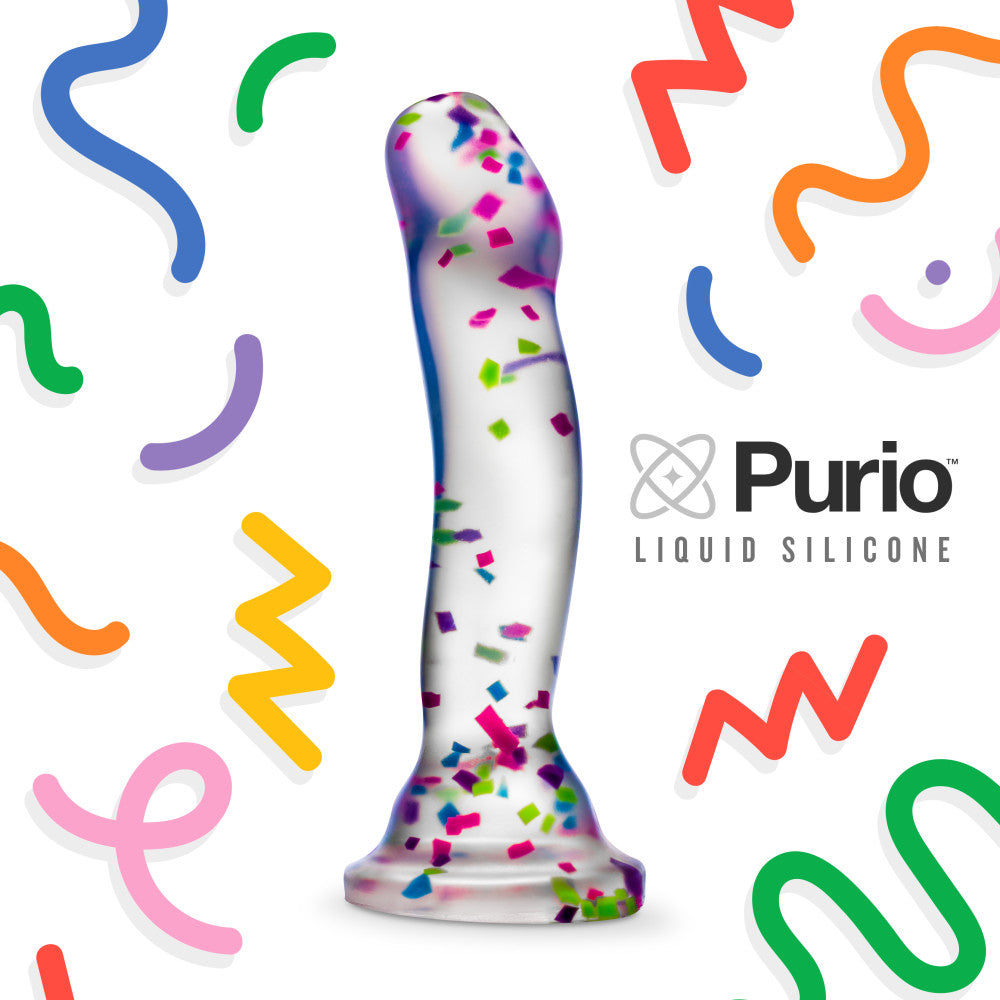Neo Elite Glow Hanky Panky - Glow In Dark  19 cm Dong with confetti in a fun design.