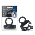 Performance VS6 Silicone Cock & Ball Strap - Black Cock Ring with Adjustable Ball Strap packaging and product.