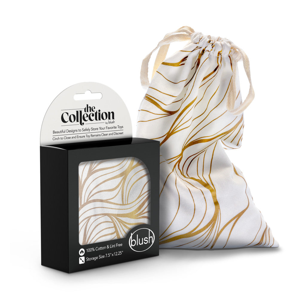 The Collection Embrace - Cotton Toy Storage Bag in a stylish design, perfect for storing intimate essentials for her.