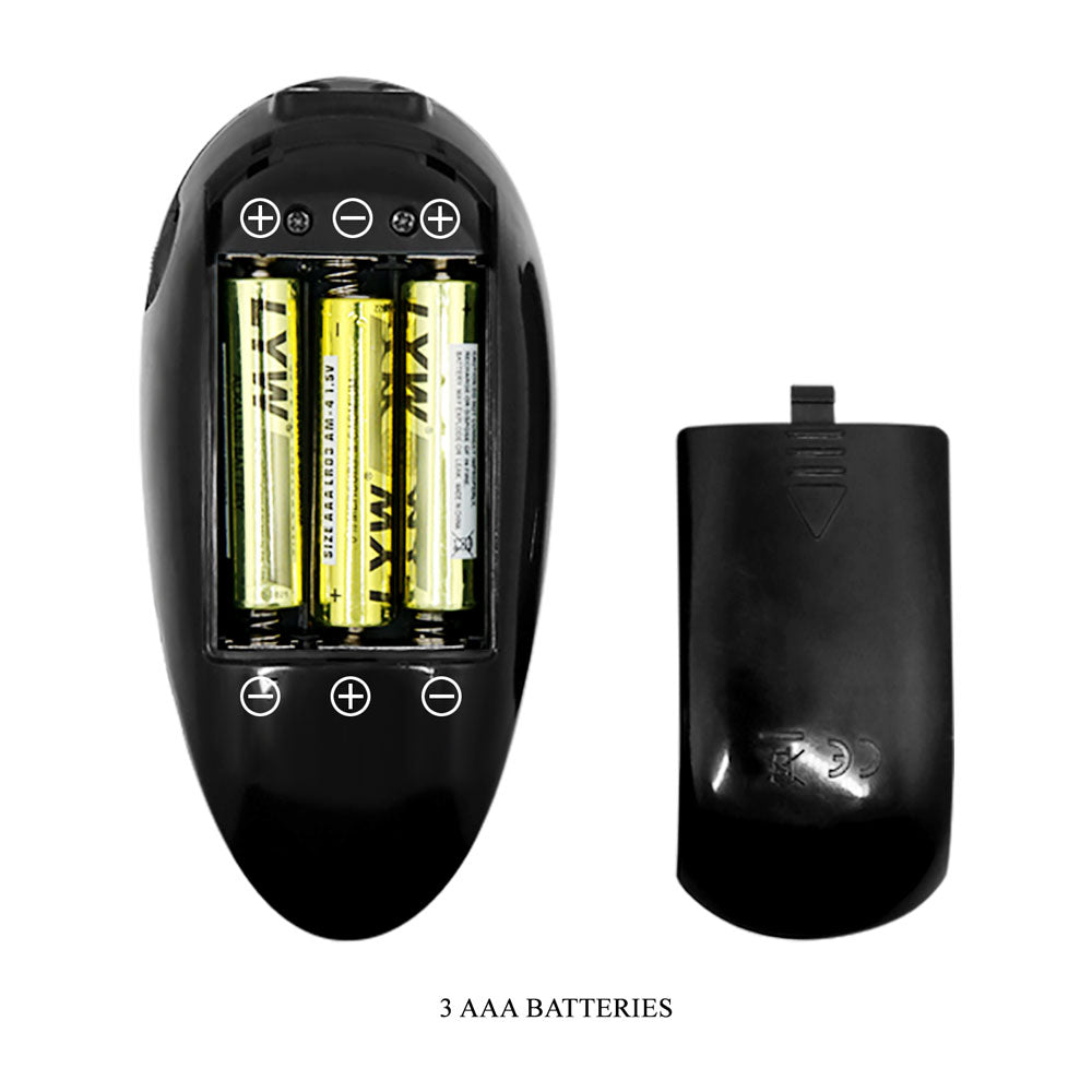 CRAZY BULL VERONICA Vibrating Torso - Vibrating Torso Masturbator battery compartment showing 3 AAA batteries.