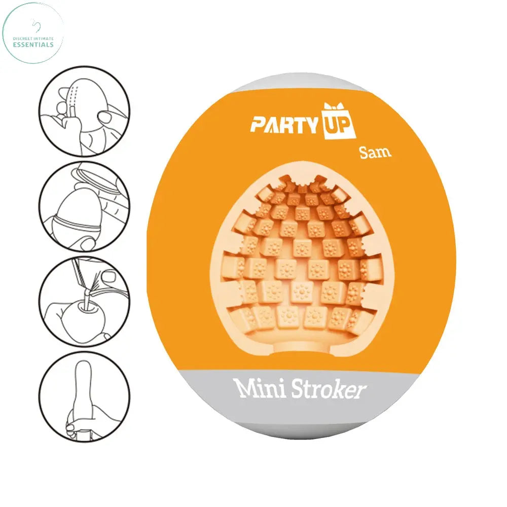 Affordable quality Party Up SAM Mini Stroker -  Mini Stroker  from Party Up by Discreet Intimate Essentials with Discreet Delivery 