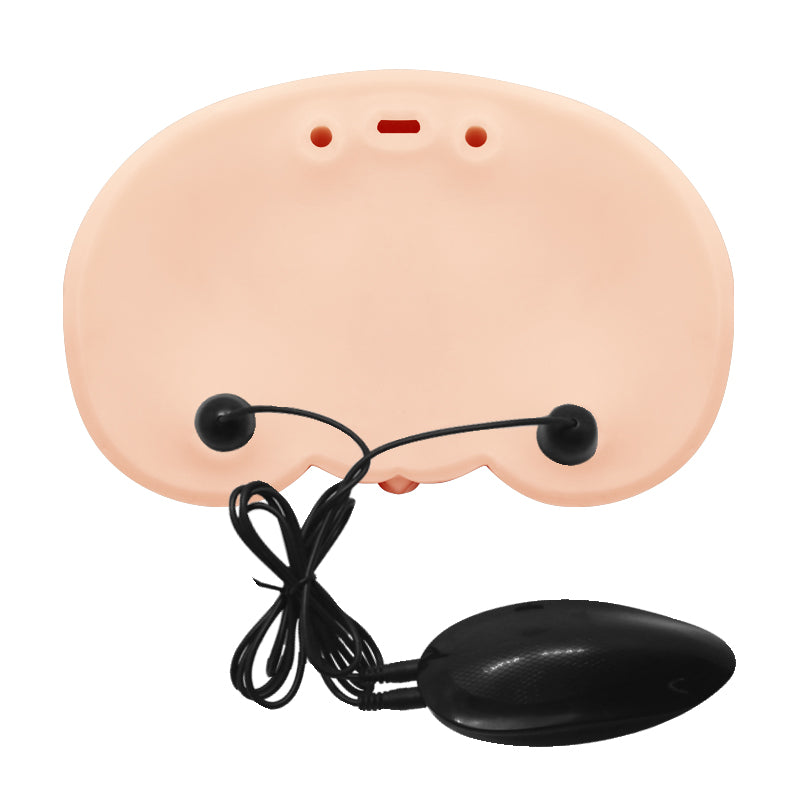 CRAZY BULL JUDY Vibrating Doggy Torso -  Vibrating Doggy-Style Masturbator showing the soft TPR material and wired remote control.