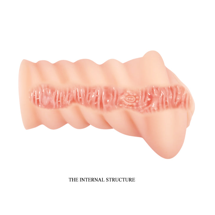 CRAZY BULL LAURA Vagina Stroker - Vagina Stroker internal structure with ribbed tunnel for extra stimulation.