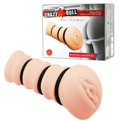 CRAZY BULL ROSSI Vagina Stroker -  Vagina Stroker with Tightening Rings Crazy Bull Discreet Intimate Essentials.