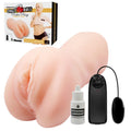 CRAZY BULL LEA Vibrating Vagina Stroker - Vibrating Vagina Stroker with personal lubricant and remote control vibrator.