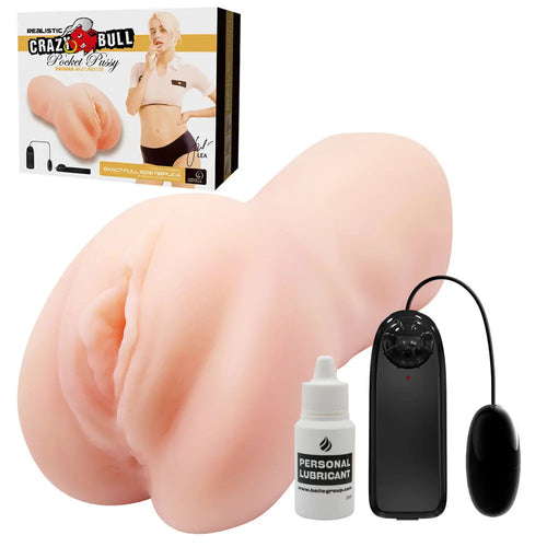 CRAZY BULL LEA Vibrating Vagina Stroker -  Vibrating Vagina Stroker Crazy Bull Discreet Intimate Essentials.