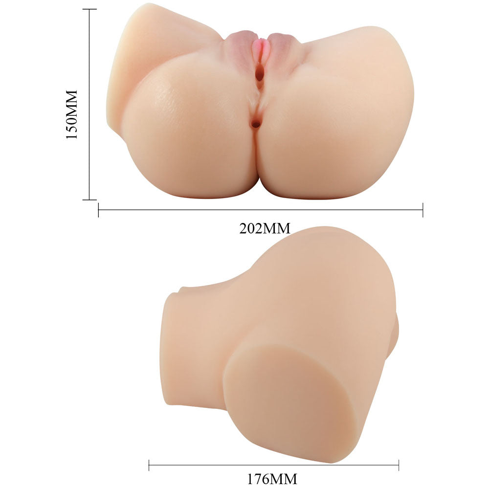 Image of CRAZY BULL EMILIA Vibrating Torso - Vibrating Torso Masturbator with realistic design features and dimensions.