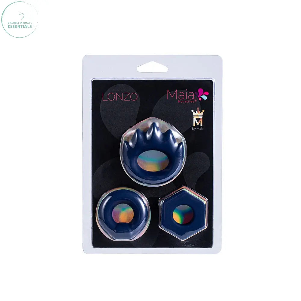 Affordable quality Maia LONZO -  Silicone Cock Rings - Set of 3  from Maia Toys by Discreet Intimate Essentials with Discreet Delivery 