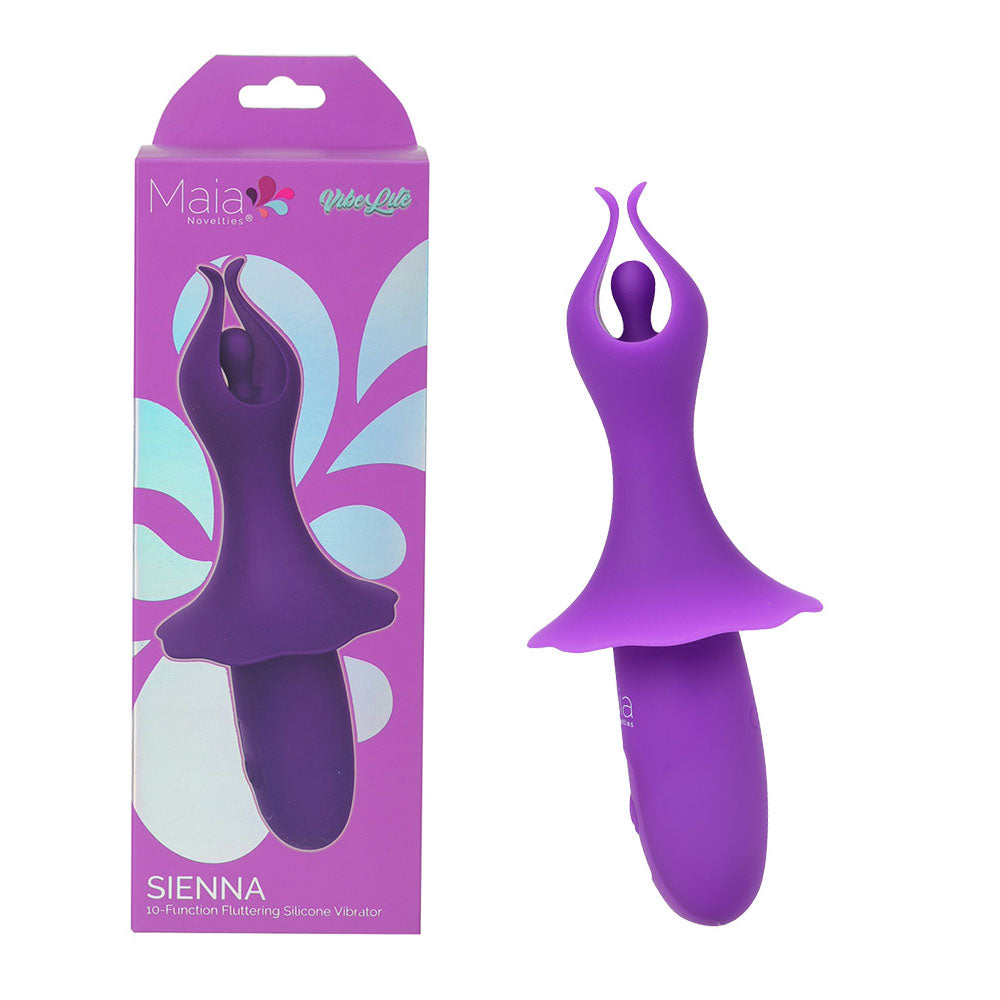 Maia SIENNA -  -  15.2 cm USB Rechargeable Fluttering Bullet with packaging and silicone design
