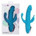 Maia KENNEDI - 23.5 cm USB Rechargeable Triple Stimulating Vibrator in packaging, showcasing its dual motor and versatile design.
