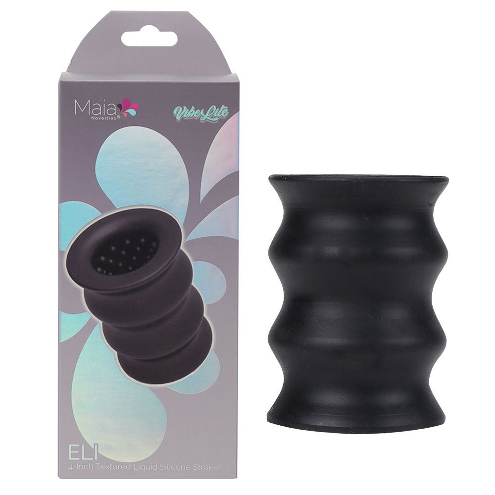 Maia ELI - 10 cm Stroker Sleeve with textured design, perfect for intimate essentials for her and men's masturbation.