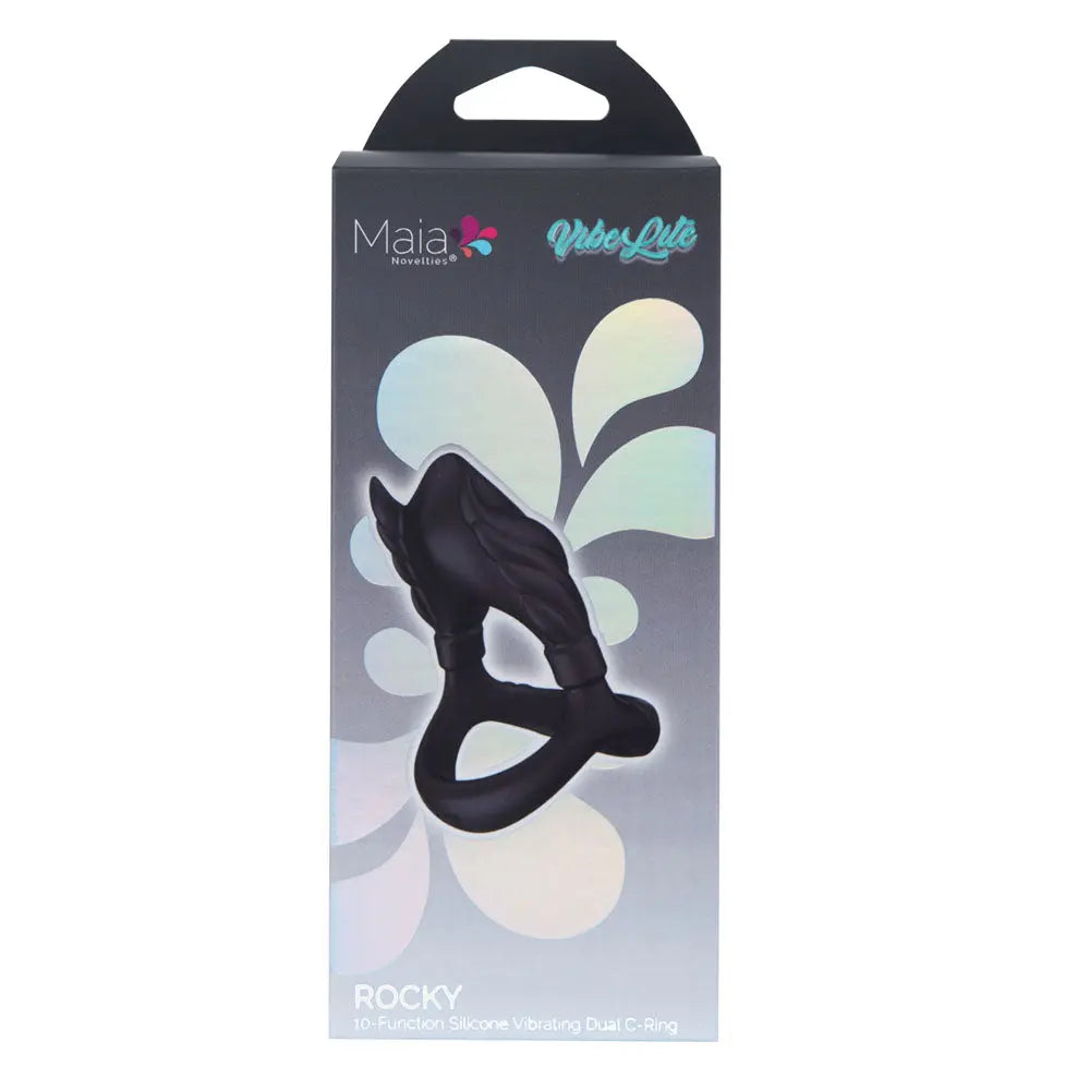Maia ROCKY -  -  USB Rechargeable Vibrating Cock & Balls Ring Maia Toys Discreet Intimate Essentials.