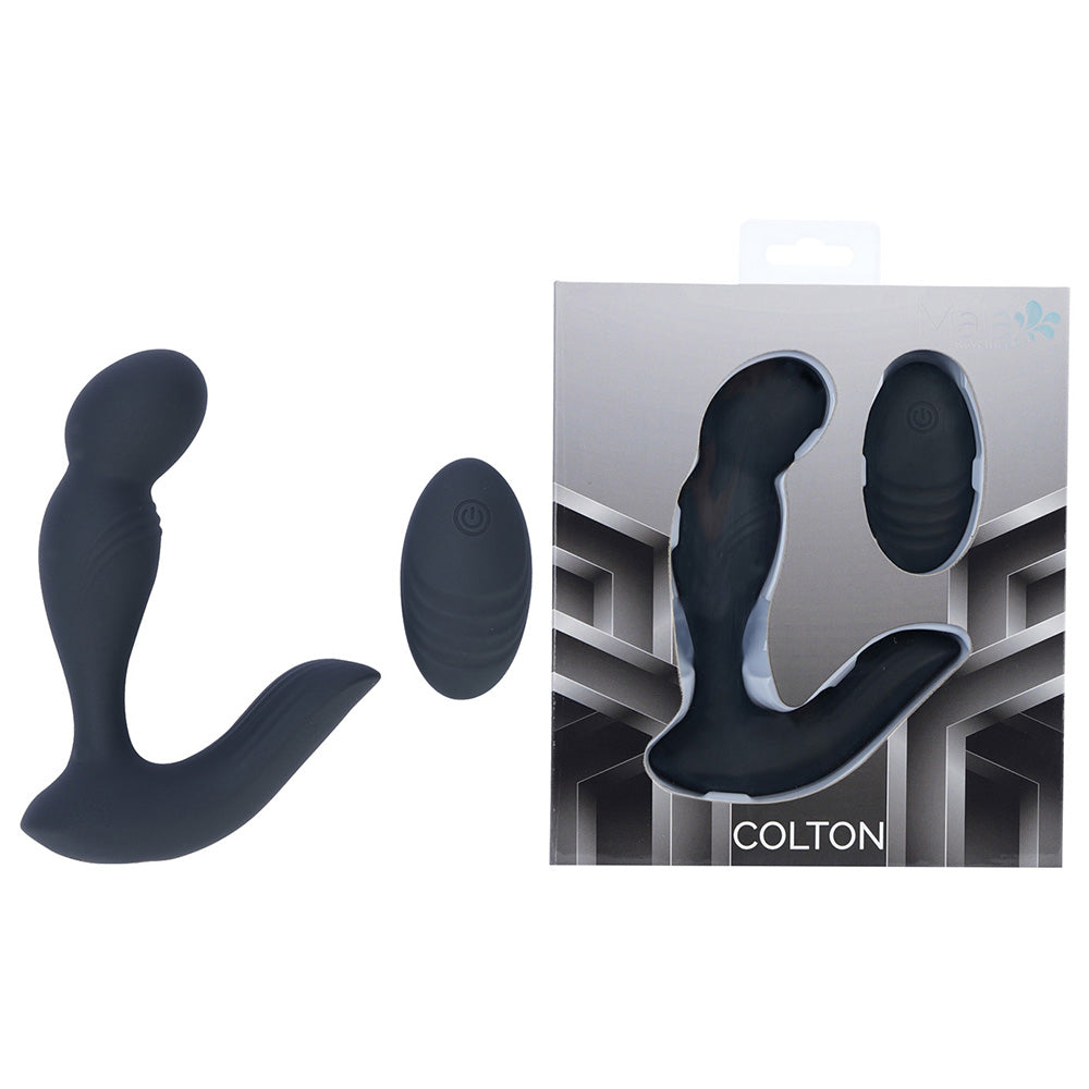 Maia COLTON -  -  USB Rechargeable Vibrating Prostate Massager with Wireless Remote and packaging.