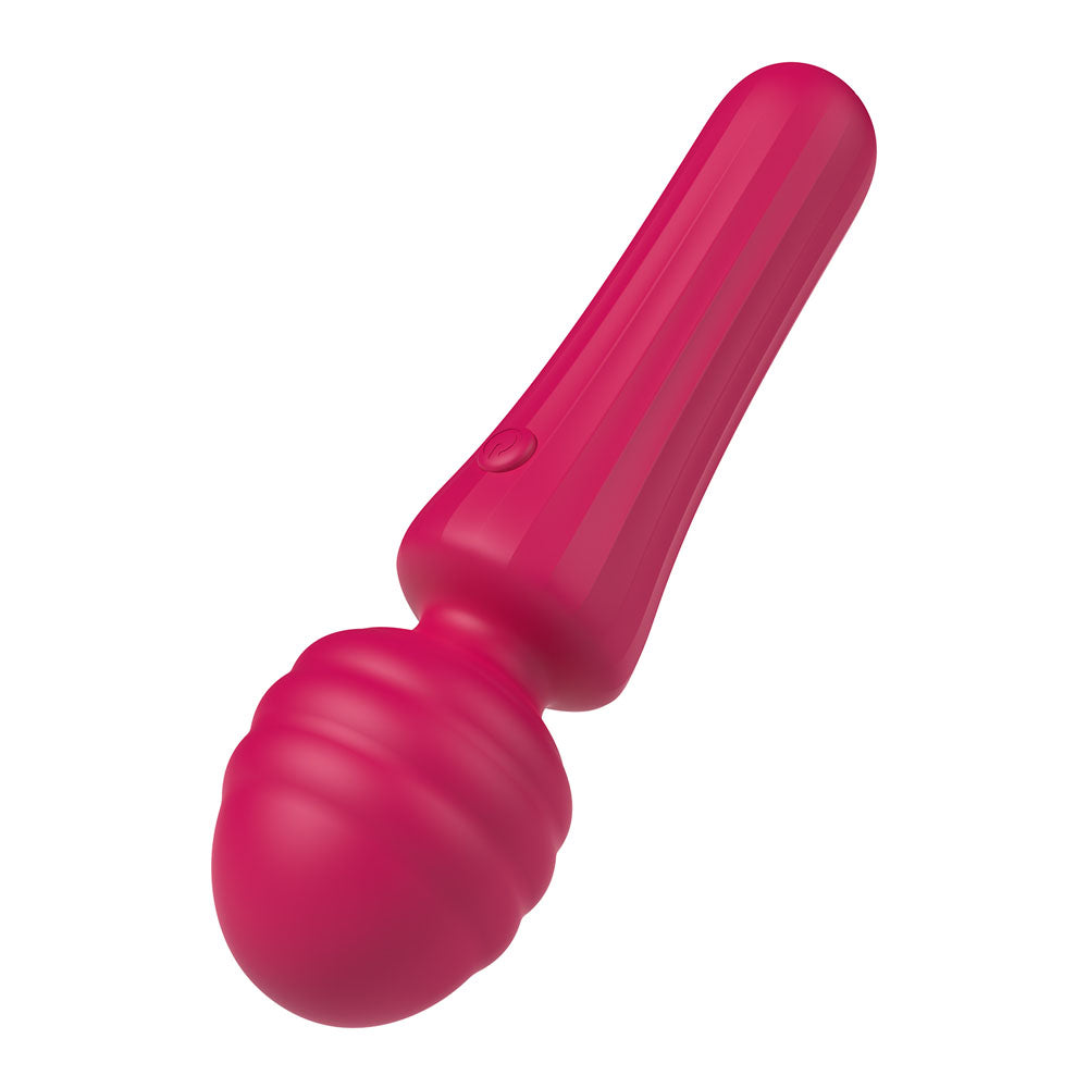 Party Up DUUNA -  -  16.9 cm USB Rechargeable Massage Wand in vibrant pink color.