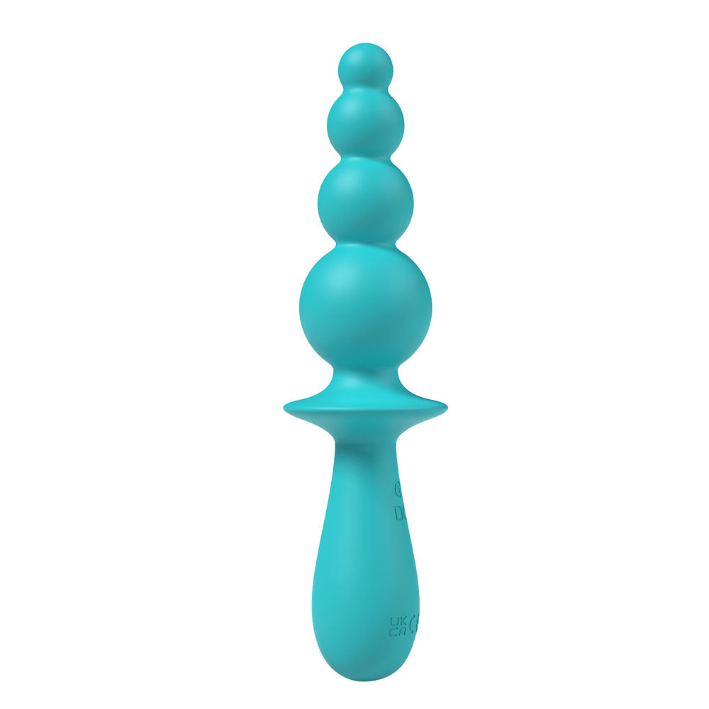 Party Up EVAJANE - Teal - Teal 17.1 cm USB Rechargeable Beaded Vibrator for intimate essentials for her.