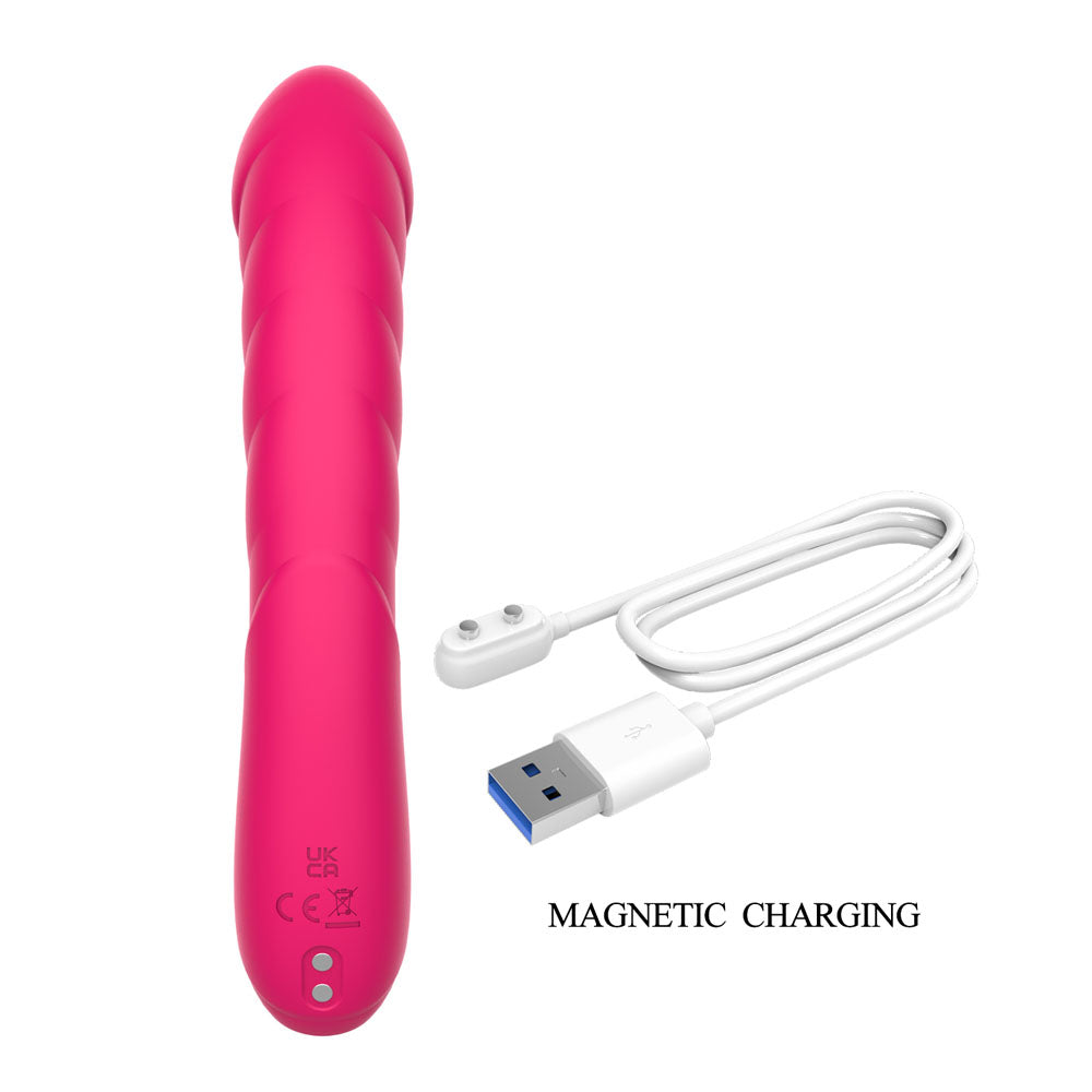 Party Up MONICA -  -  15.8 cm USB Rechargeable Rabbit Vibrator with magnetic charging cable.