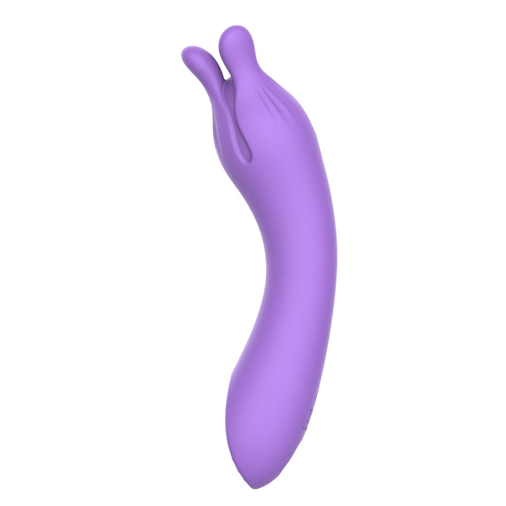 Party Up KELLY -  -  13.7 cm USB Rechargeable Vibrator in a sleek purple design, perfect for intimate essentials for her.