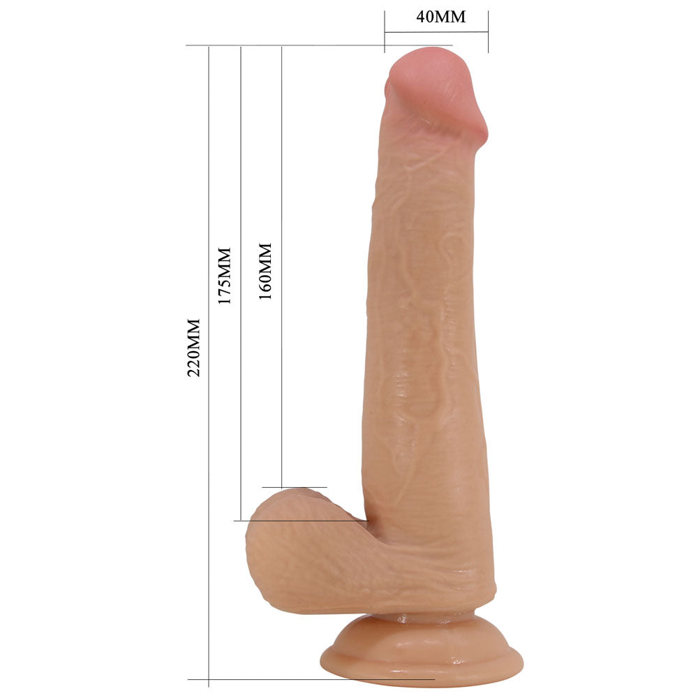 Party Up TIM Slide Skin Dong -  22 cm Flexible Dildo with suction cup base for added pleasure and realism.