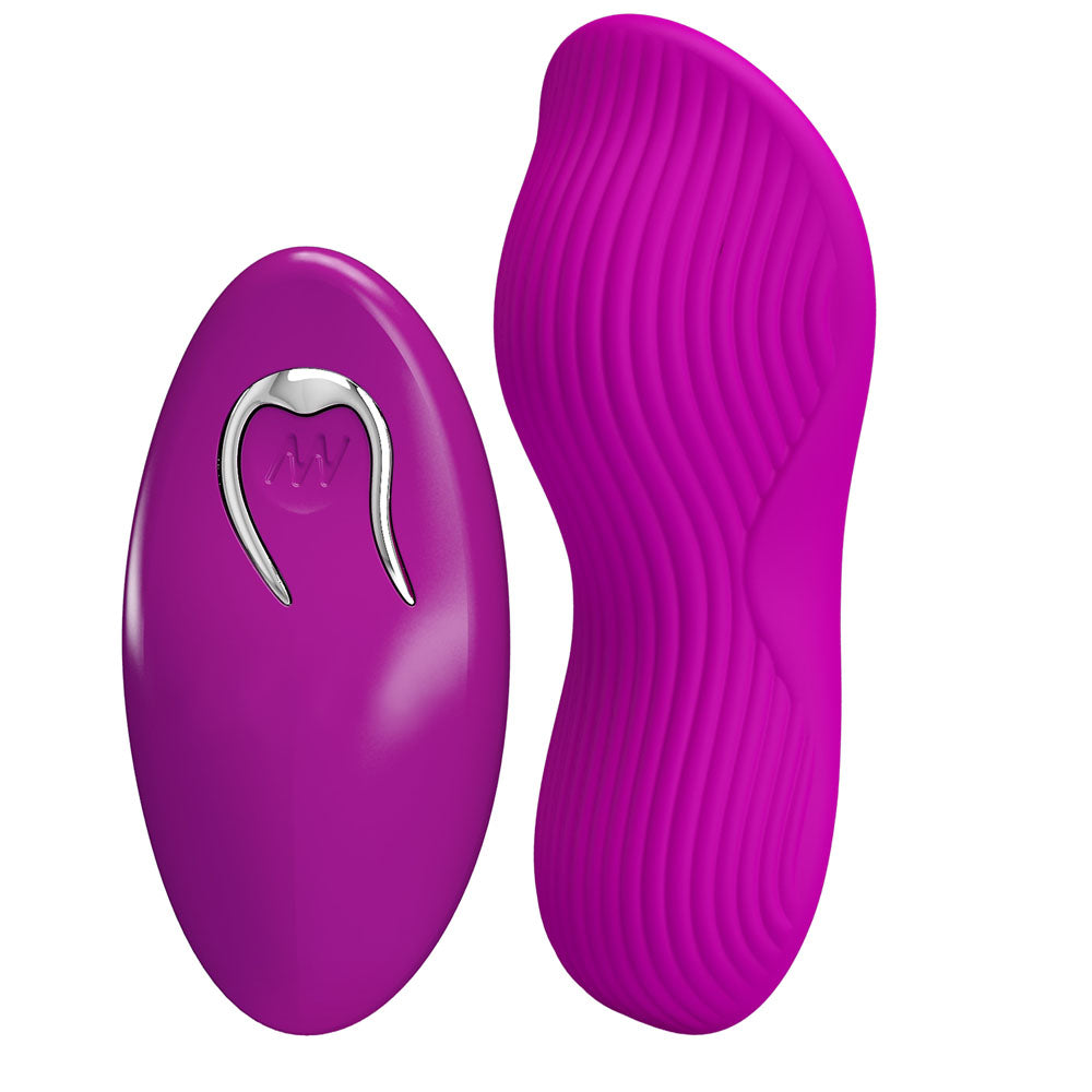 Party Up MICHAEL Panty Vibe -  -  USB Rechargeable Panty Vibrator with Wireless Remote Control in vibrant purple design.