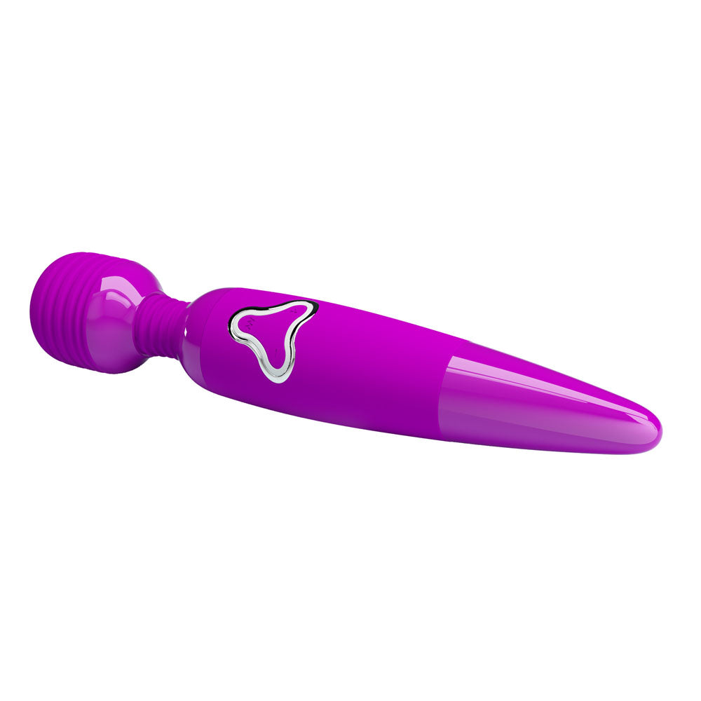 Party Up BRUCE Wand -  -  25 cm USB Rechargeable Massage Wand in vibrant purple color.